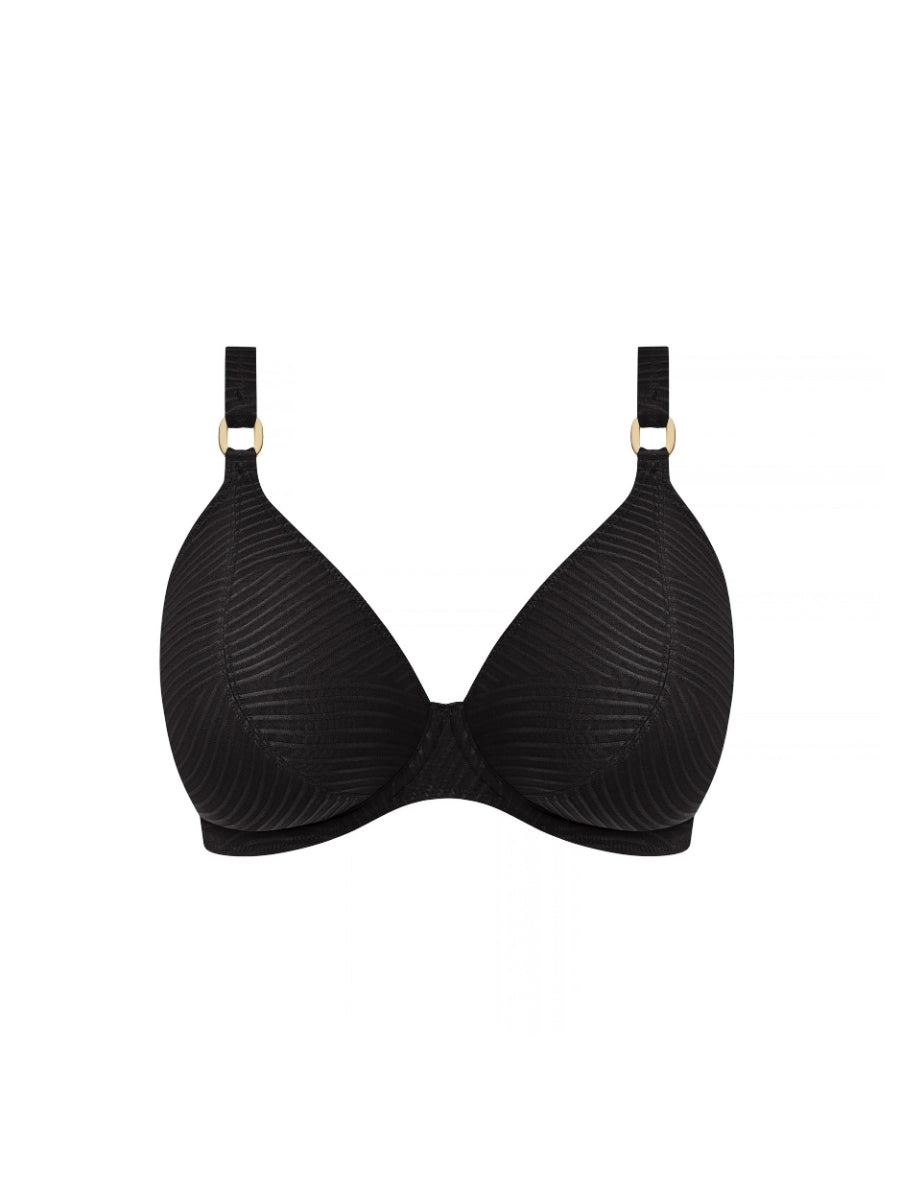 Cala Cuba Plunge Bikini Top - Black Sands