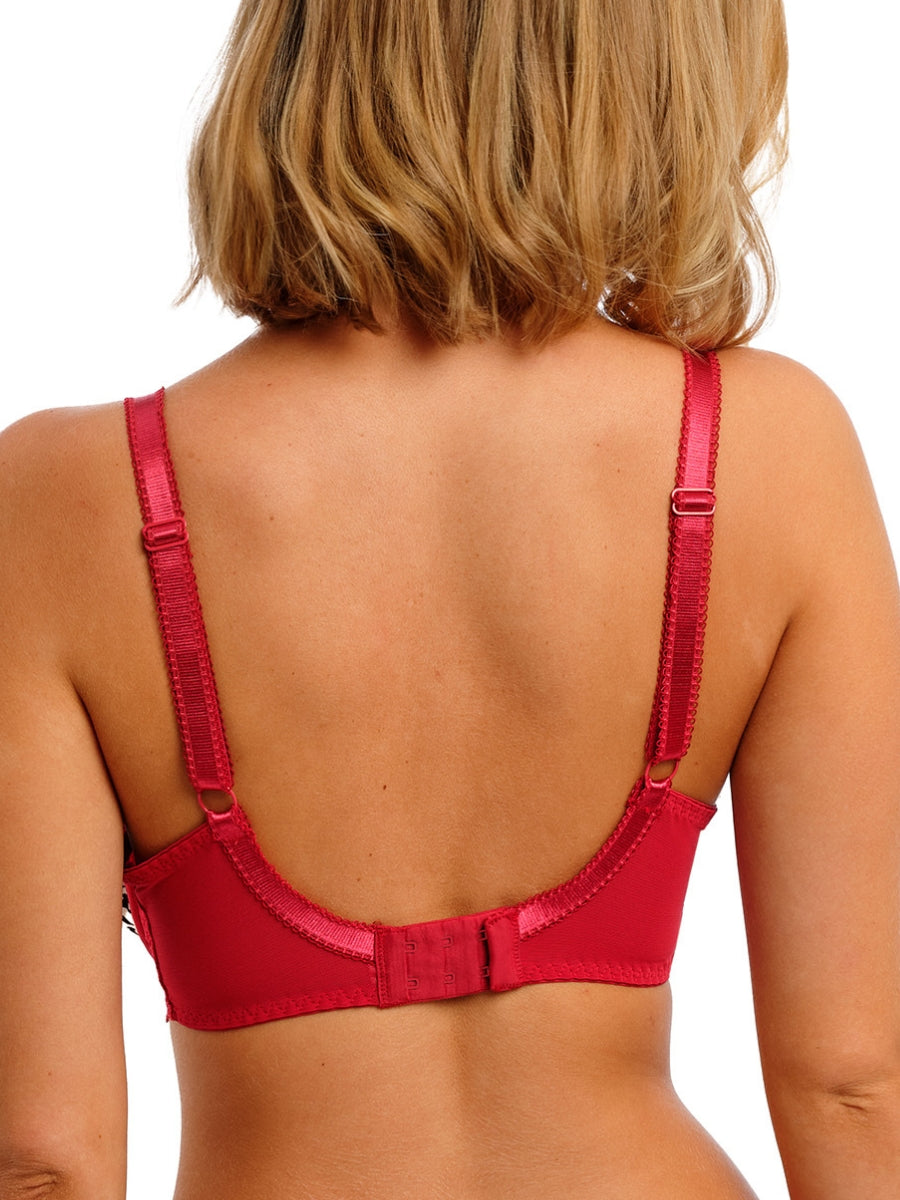 Cherish Me Plunge Bra - Red Leopard