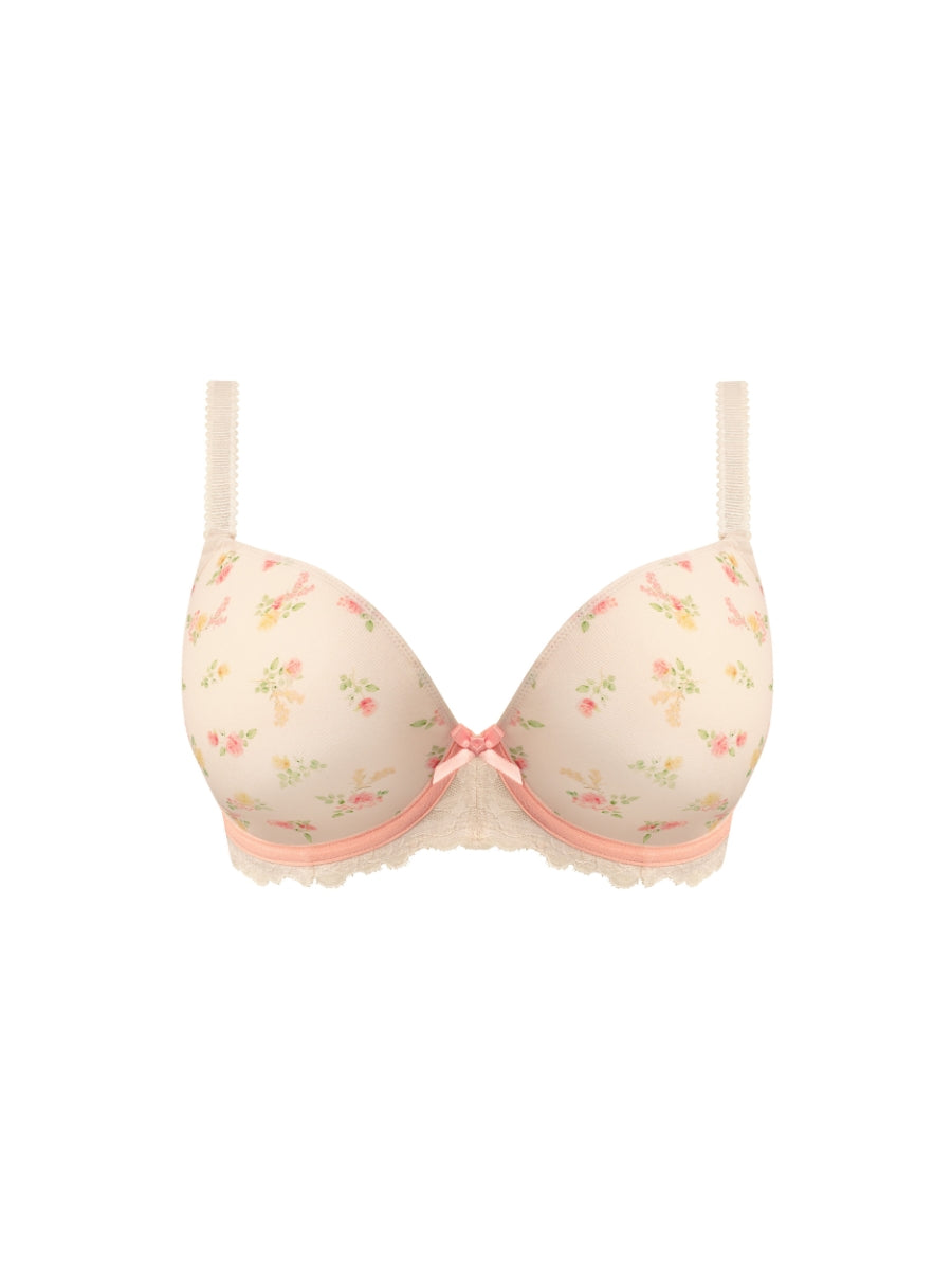 Cherish Me Moulded Plunge T-Shirt Bra - Rose Delicacy