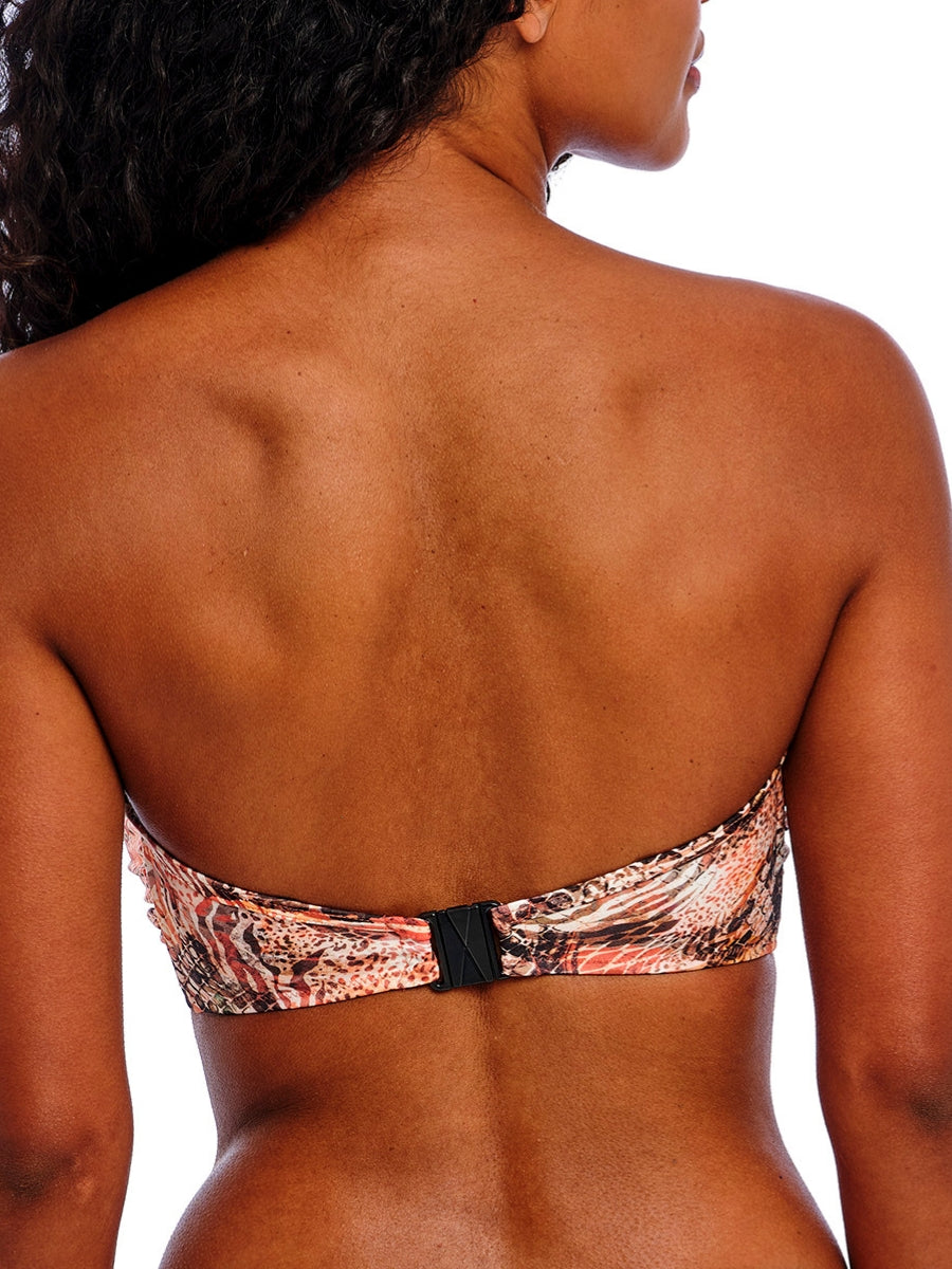 Desert Cat Bandeau Bikini Top - Sunset
