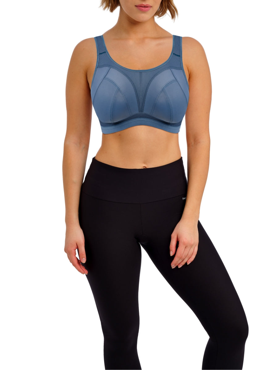 Dynamic Non-Wired Sports Bra - Steel Blue