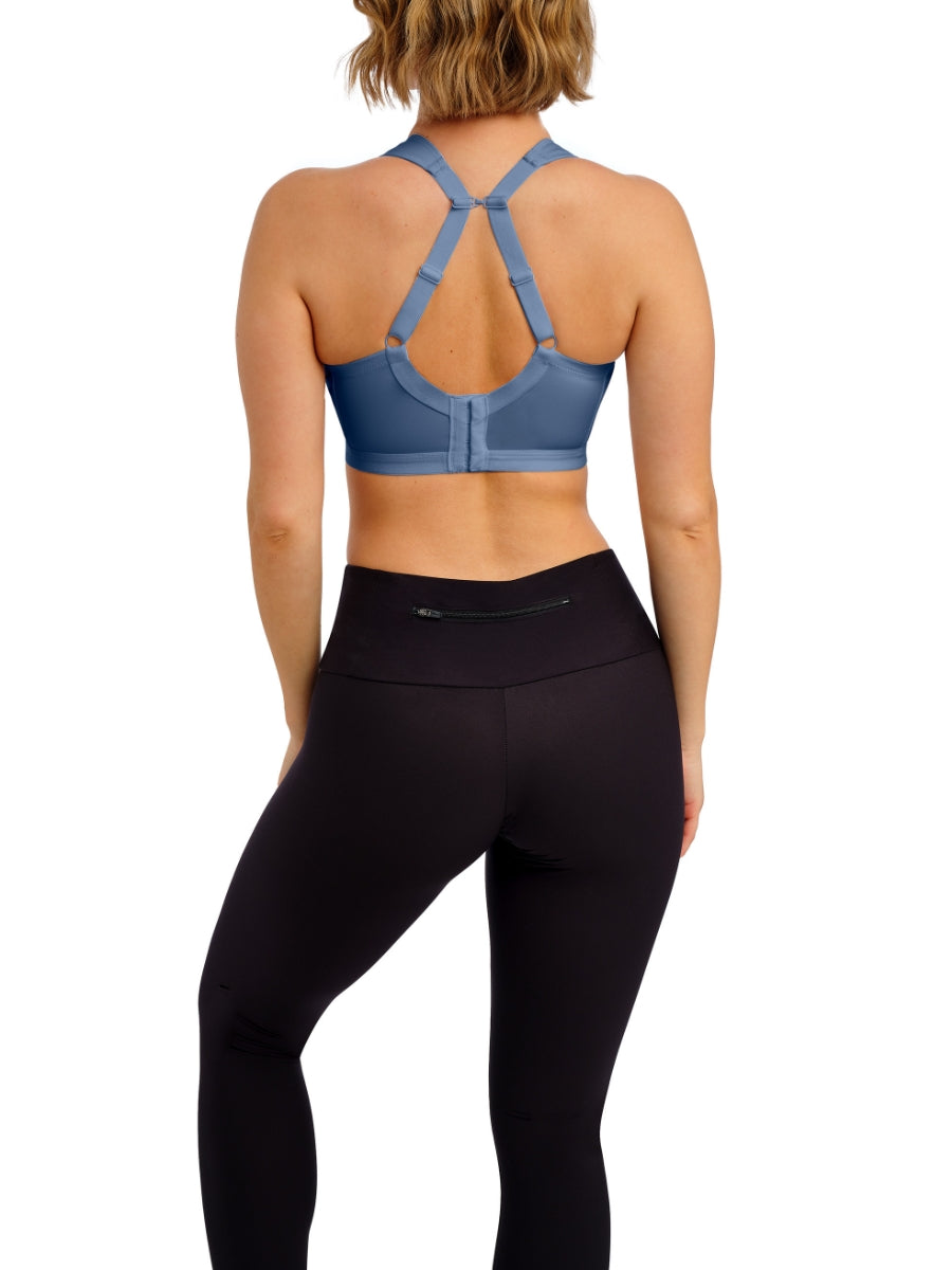 Dynamic Non-Wired Sports Bra - Steel Blue