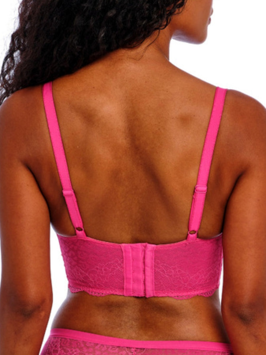 Freya Fancies Longline Plunge Bra - Hot Pink