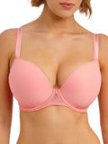Fascinate Moulded Plunge T-Shirt Bra - Peach