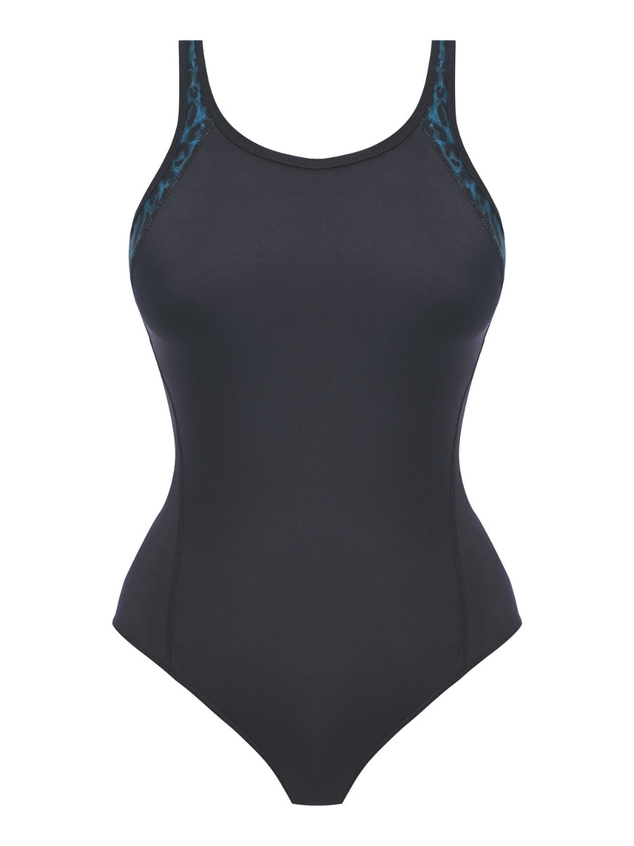 Active Freestyle Moulded Swimsuit - Midnight Leopard
