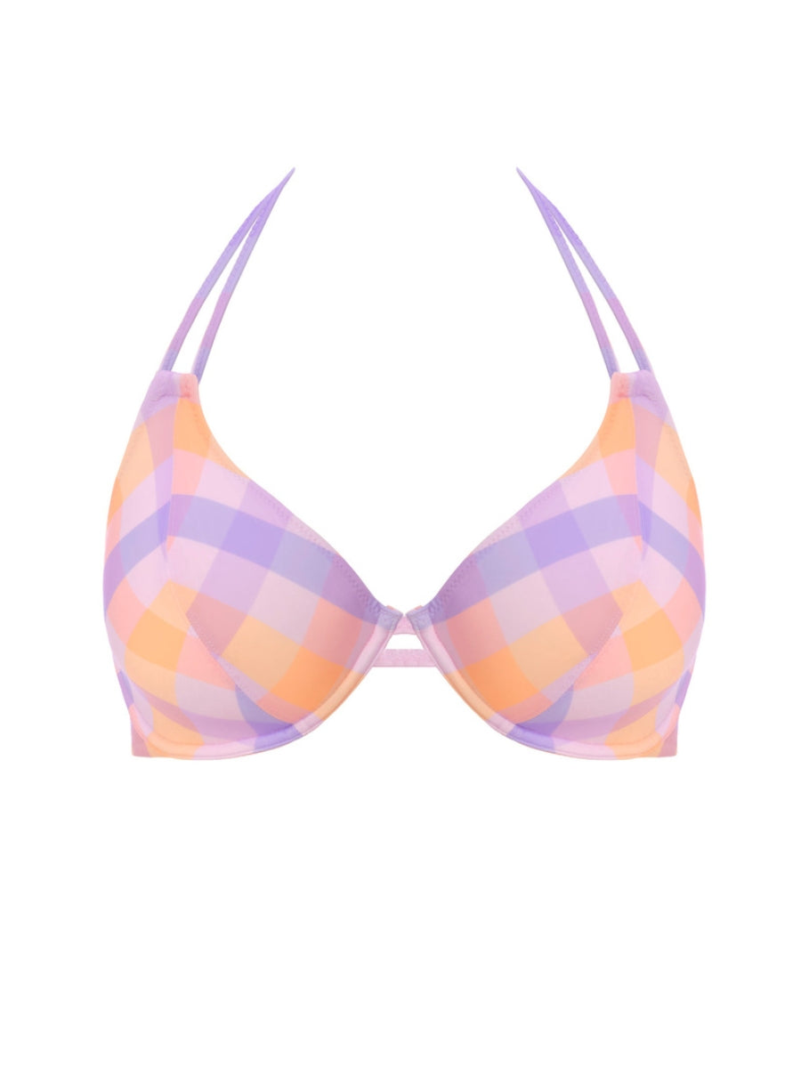 Harbour Island Halterneck Bikini Top - Sorbet
