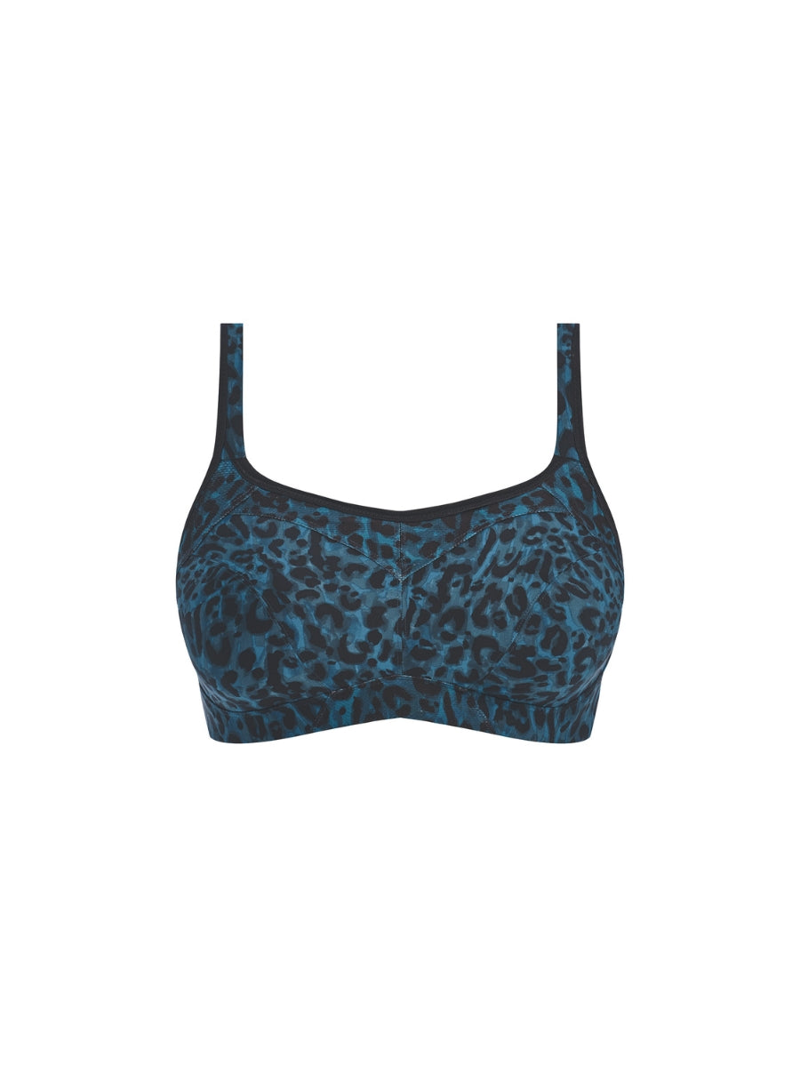 High-Octane Sports Bra - Midnight Leopard