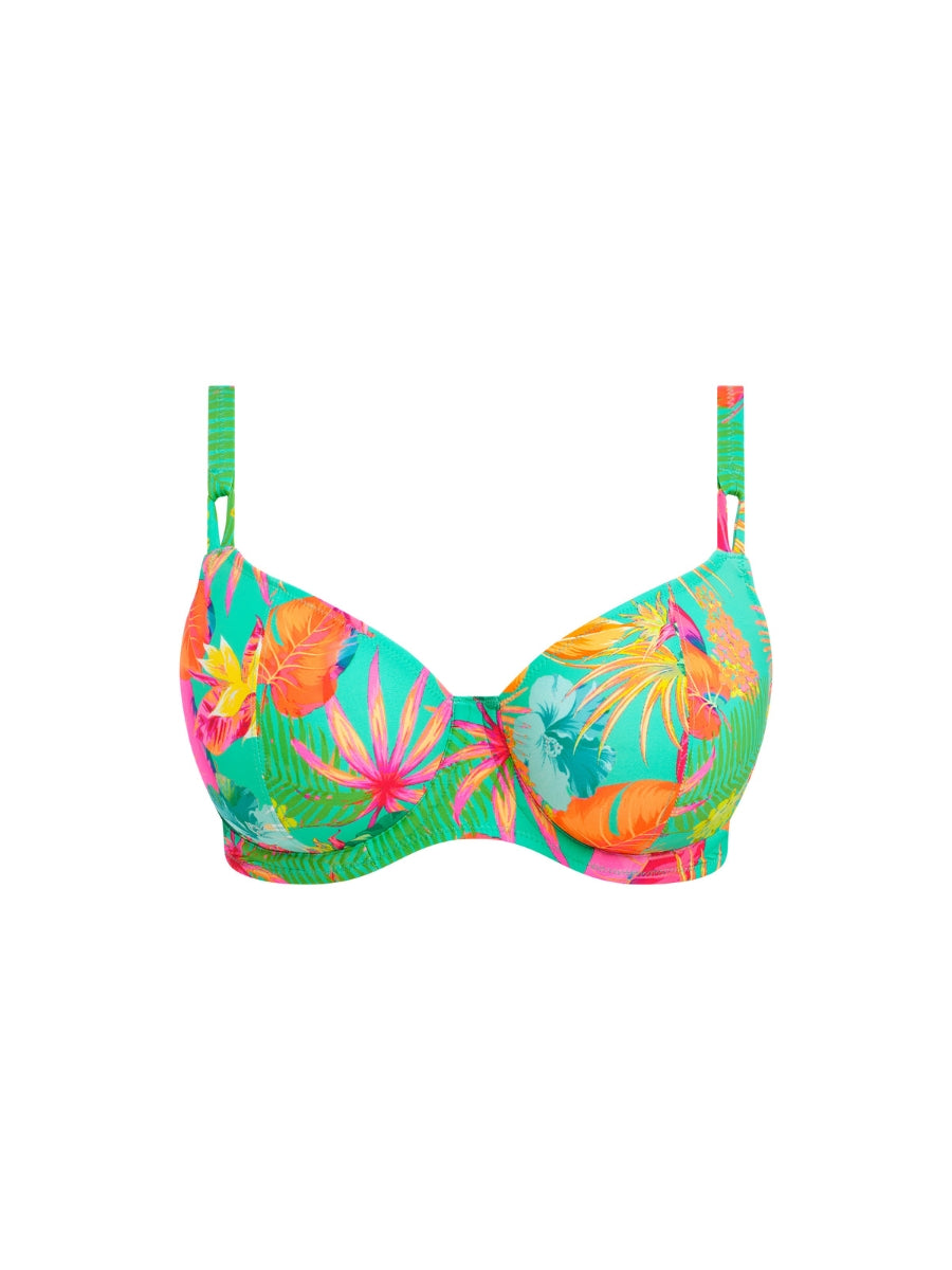 Isla Margarita Plunge Bikini Top - Jade