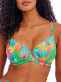 Isla Margarita Plunge Bikini Top - Jade