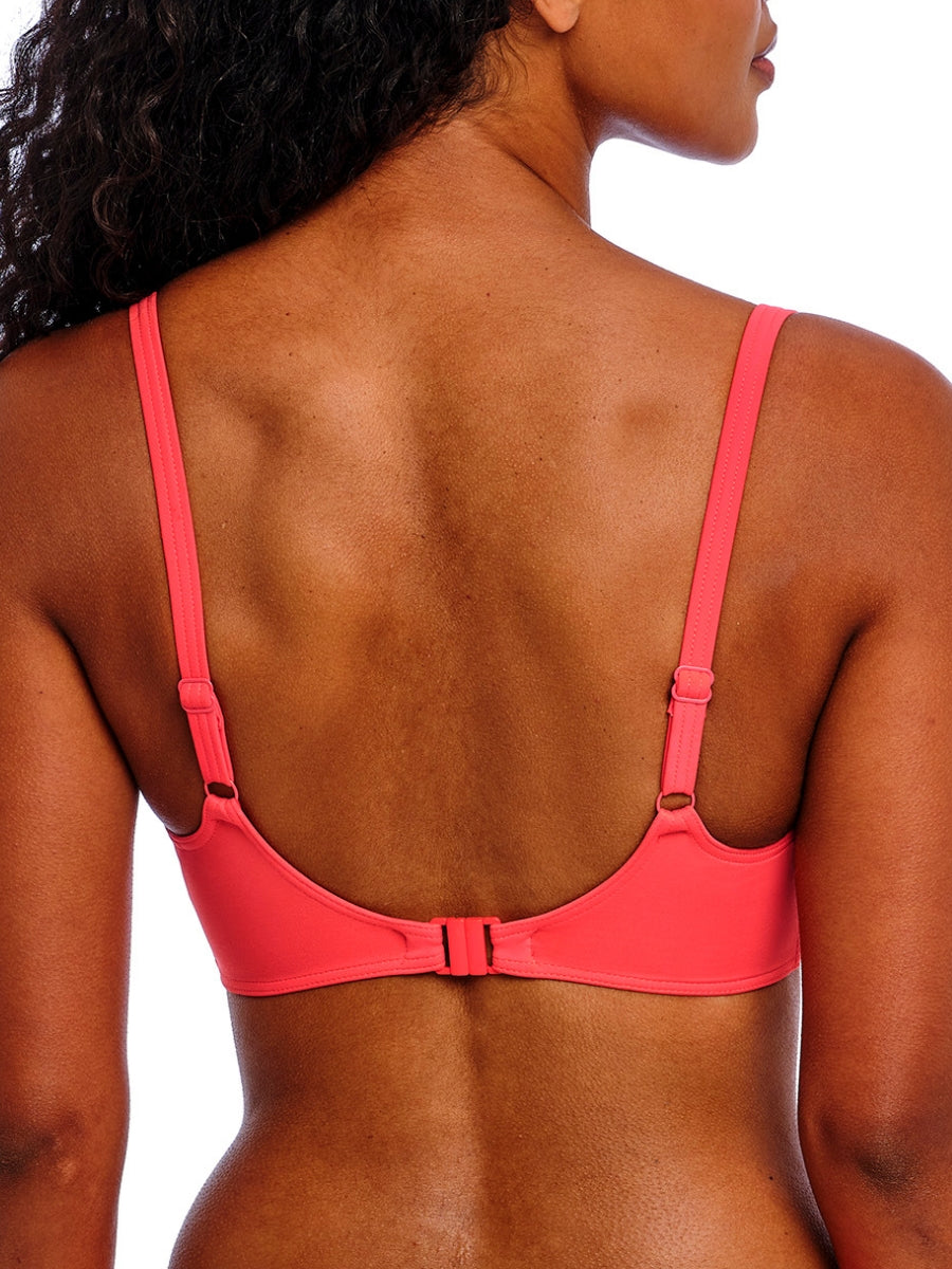 Jewel Cove Sweetheart Bikini Top - Plain Sunset