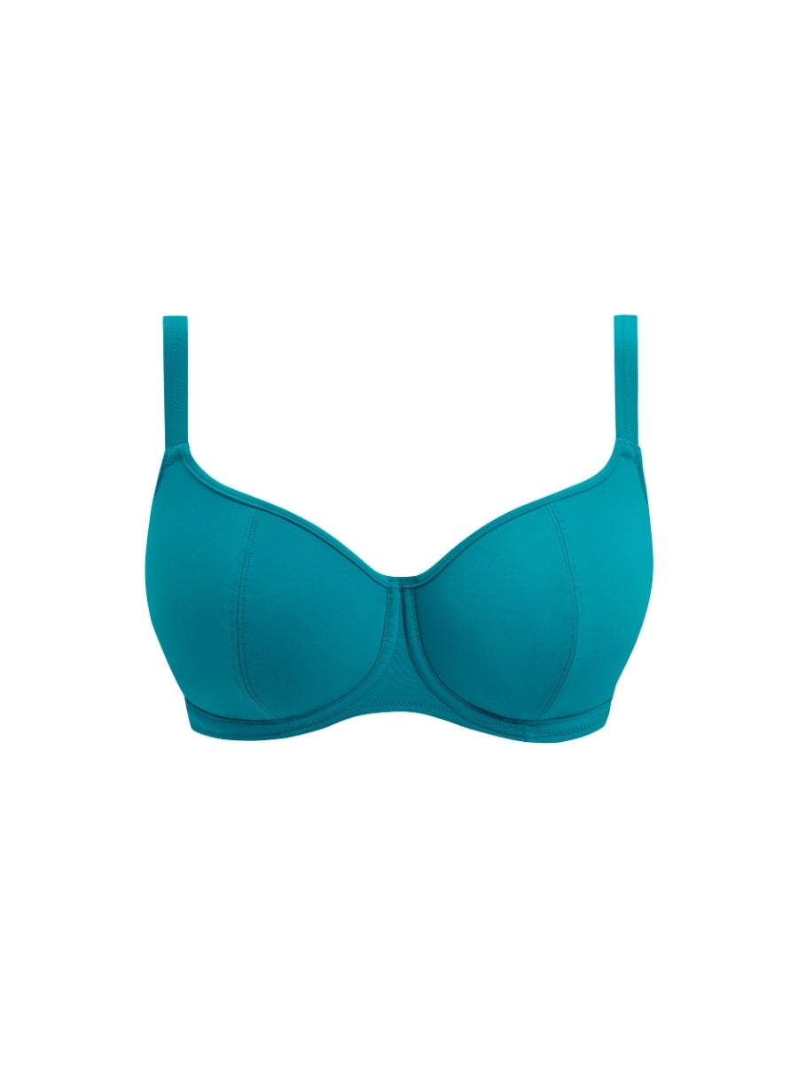 Jewel Cove Sweetheart Bikini Top - Plain Moonstone