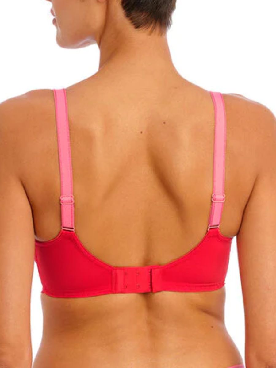 Offbeat Side Support Bra - Chilli Red