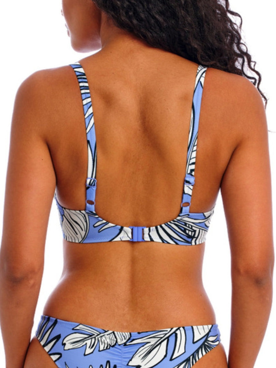 Mali Beach Low Plunge Bikini Top - Cornflower