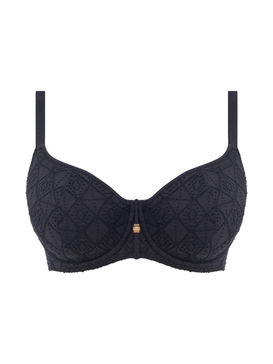 Nomad Nights Sweetheart Bikini Top - Black