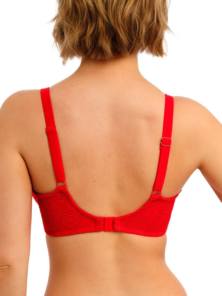 Nomad Nights Sweetheart Bikini Top - Lava
