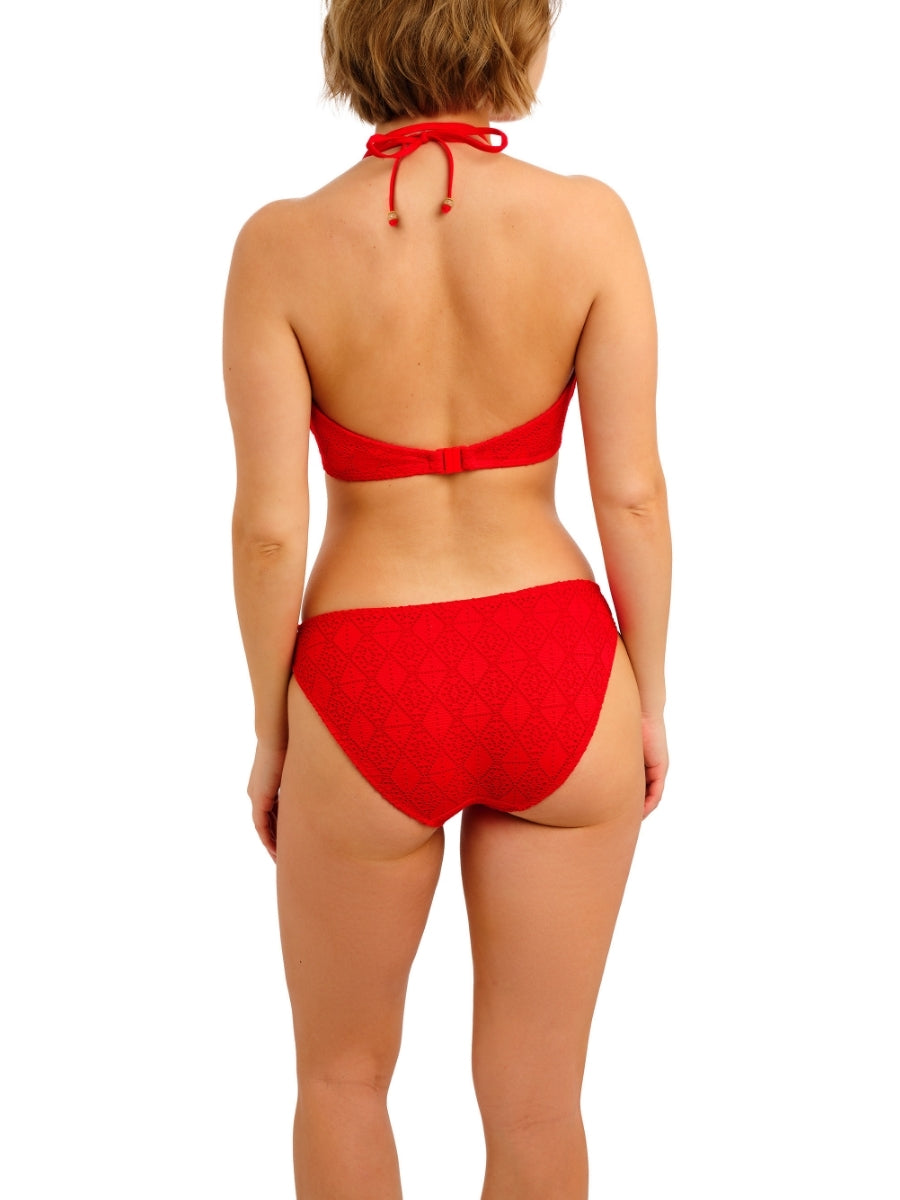 Nomad Nights Halterneck Bikini Top - Lava
