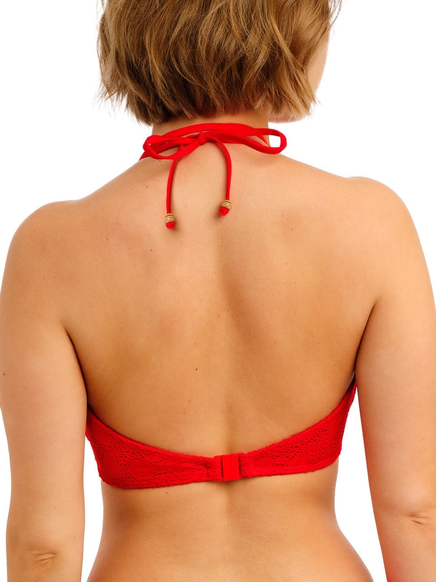 Nomad Nights Halterneck Bikini Top - Lava