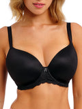 Offbeat Moulded Demi T-Shirt Bra - Black