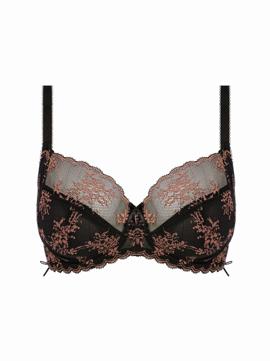 Offbeat Decadence Side Support Bra - Black