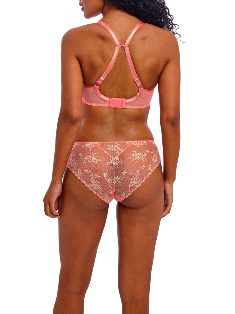Offbeat Decadence Spacer Bra - Sunset Coral
