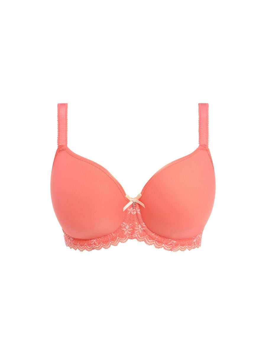 Offbeat Decadence Spacer Bra - Sunset Coral