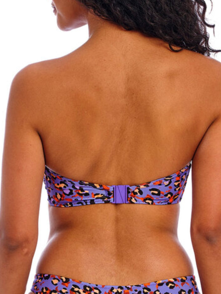 Santiago Nights Bandeau Bikini Top - Leopard