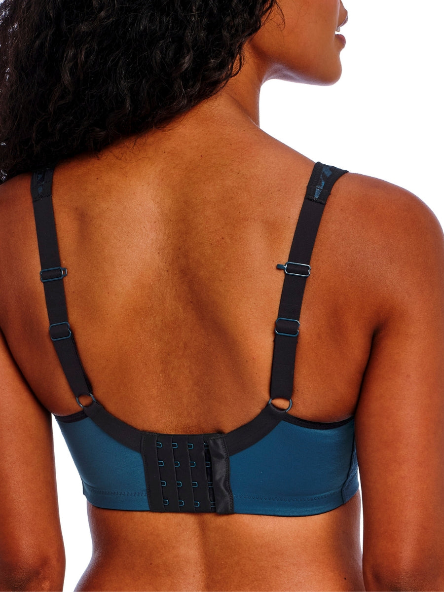 Sonic Moulded Spacer Sports Bra - Midnight Leopard