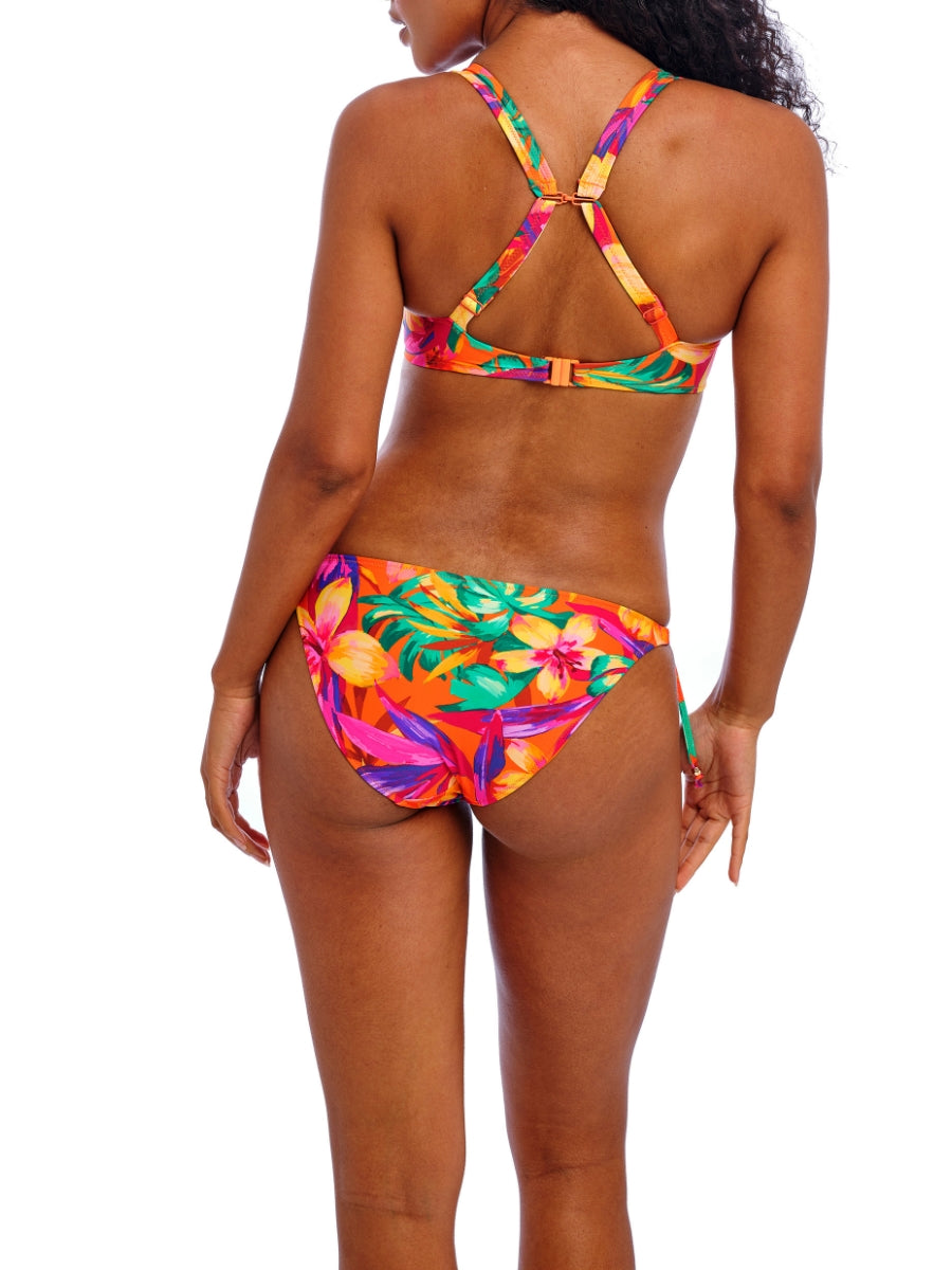 Sun Haze High Apex Bikini Top - Mandarin