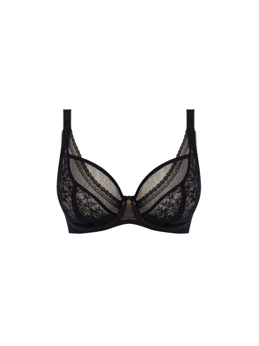 Sydnie High Apex Plunge Bra - Black