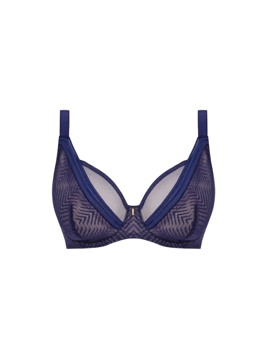 Tailored High Apex Plunge Bra - Dark Sapphire
