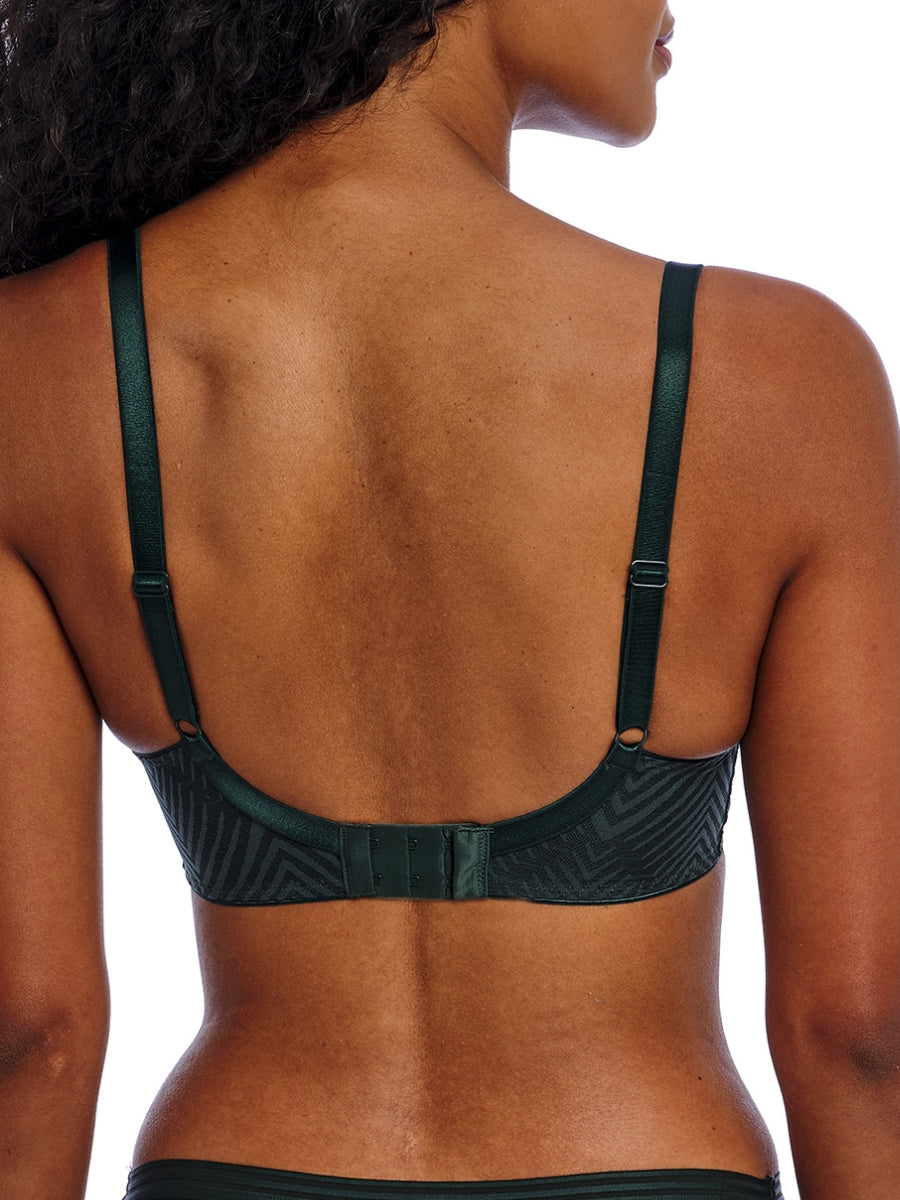 Tailored High Apex Plunge Bra - Deep Emerald