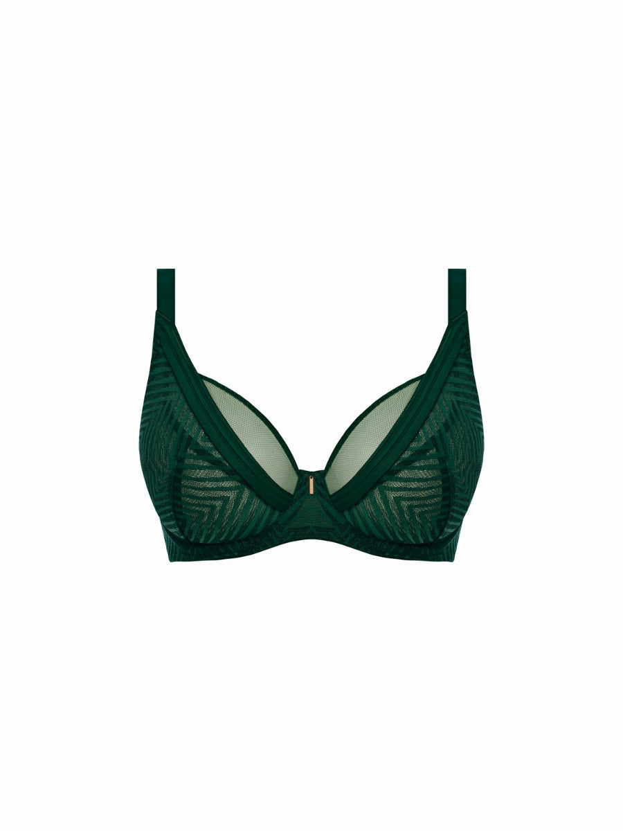 Tailored High Apex Plunge Bra - Deep Emerald