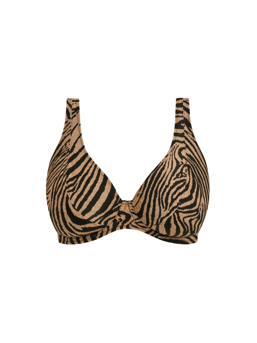 Tortoli Bay High Apex Bikini Top - Natural
