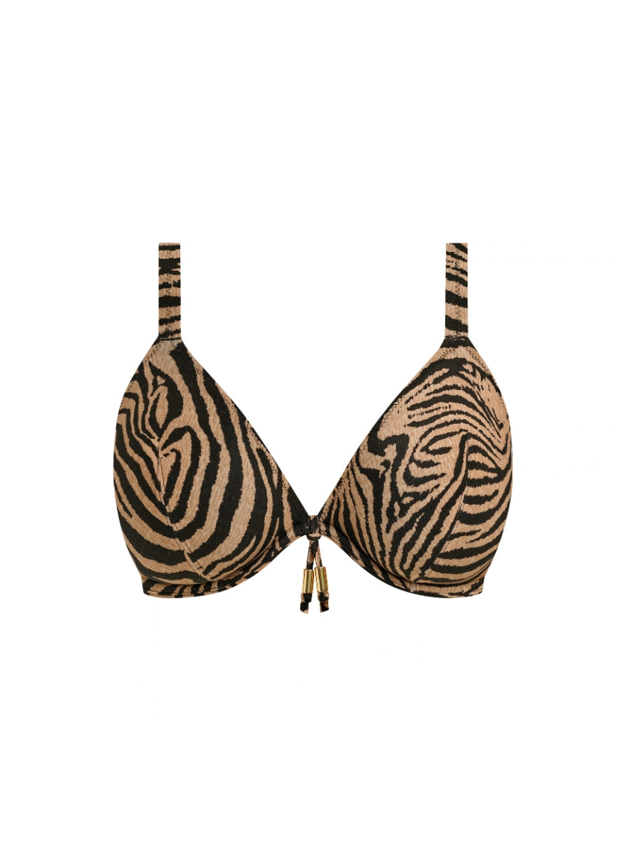 Tortoli Bay Plunge Bikini Top - Natural