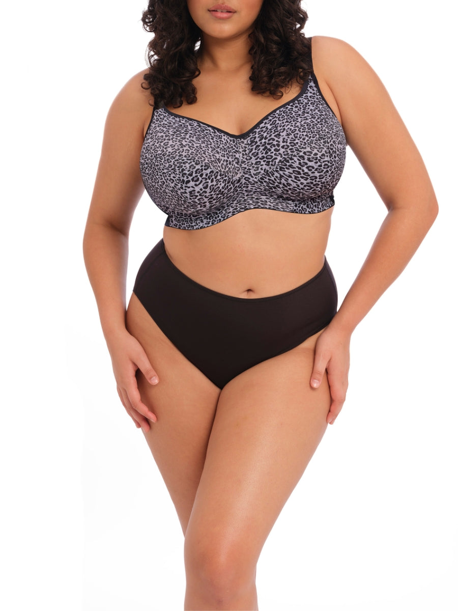 Celeste Non Wired Full Cup Bra - Gray Leopard