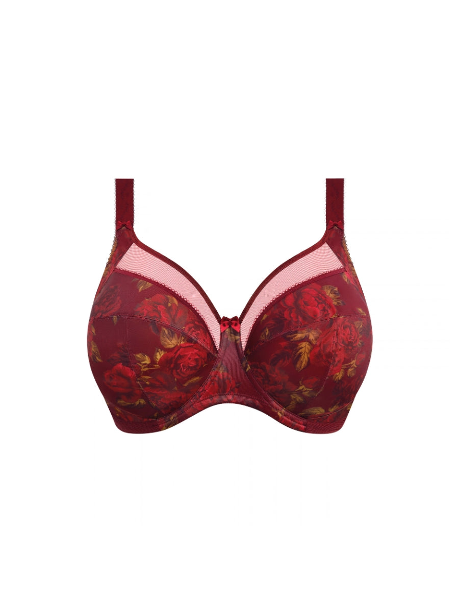 Kayla Banded Full Cup Bra - Cassis