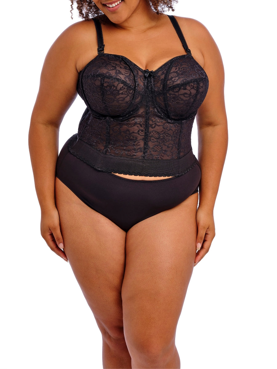 Lace Bridal Bustier - Black