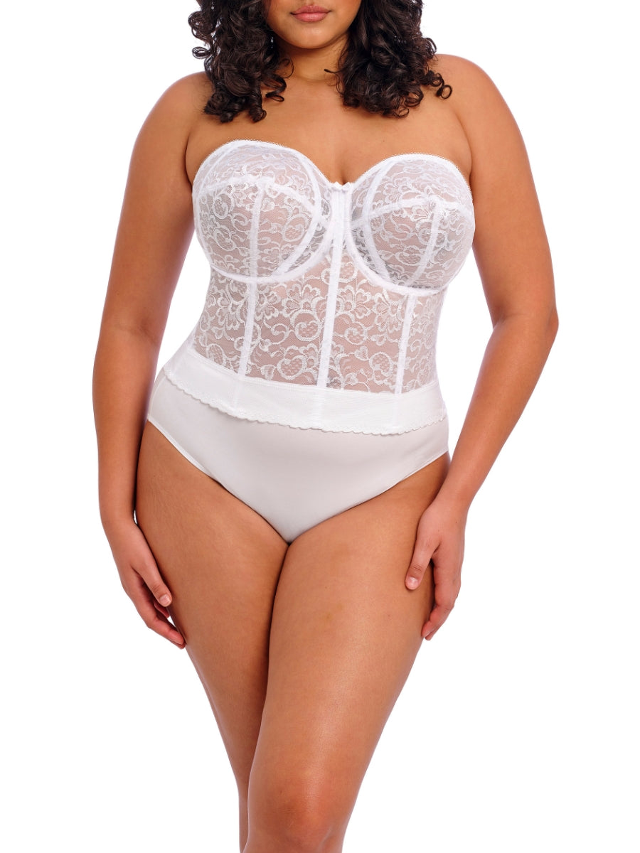Lace Bridal Bustier - White