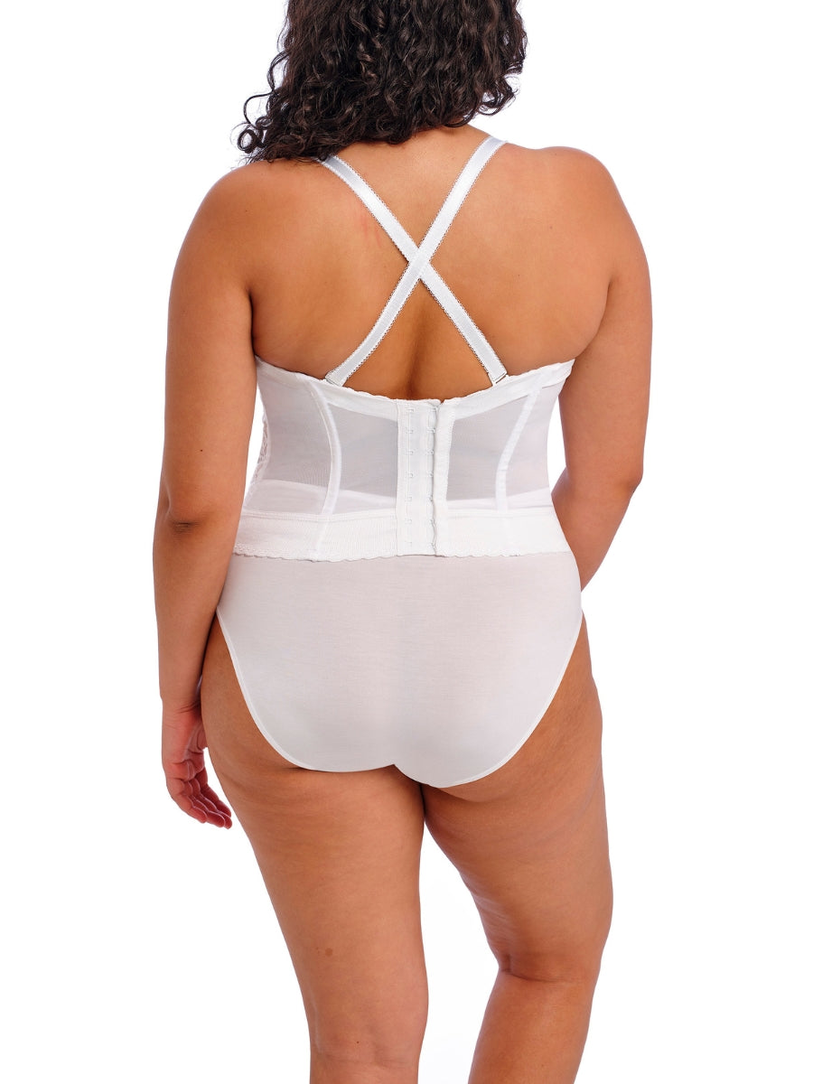 Lace Bridal Bustier - White