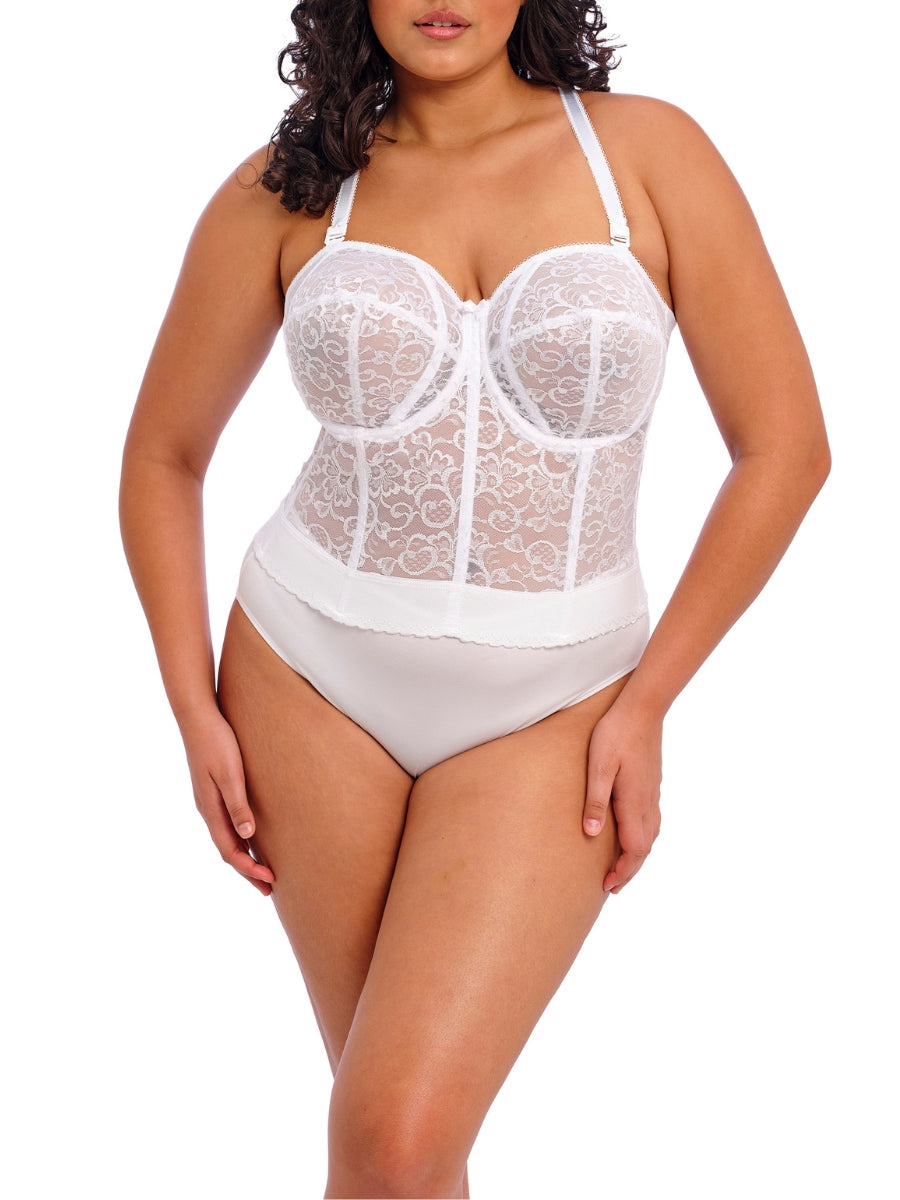 Lace Bridal Bustier - White