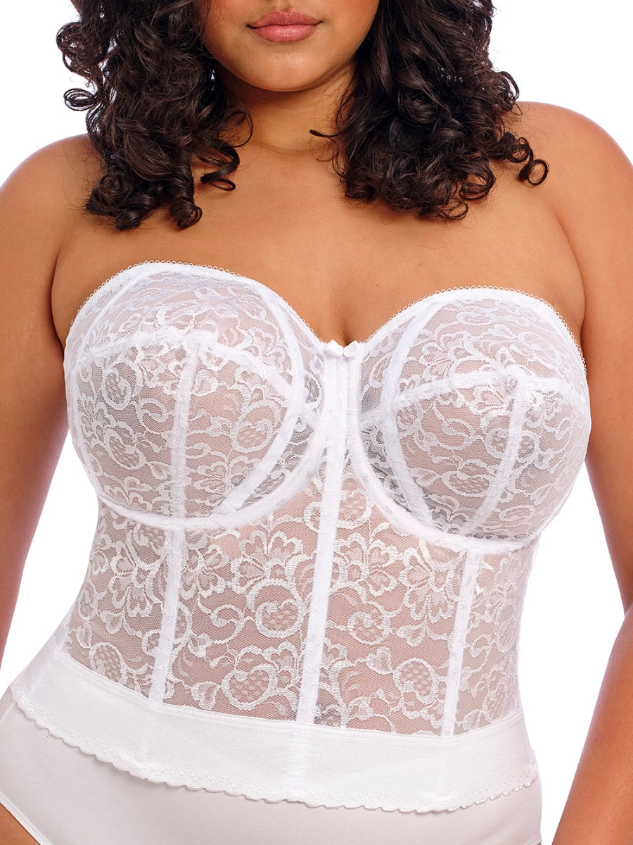 Lace Bridal Bustier - White