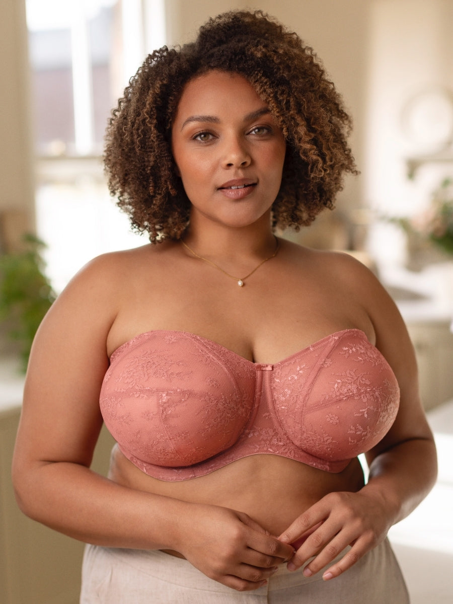 Verity Strapless Bra - Rosewood