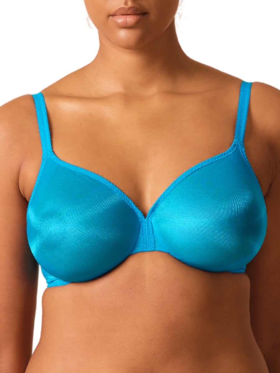 Glossies Sheer Moulded Bra - Atomic Blue