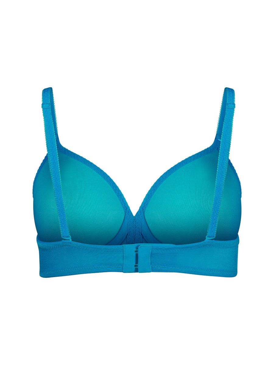 Glossies Sheer Moulded Bra - Atomic Blue