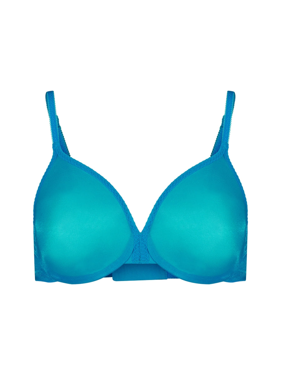 Glossies Sheer Moulded Bra - Atomic Blue