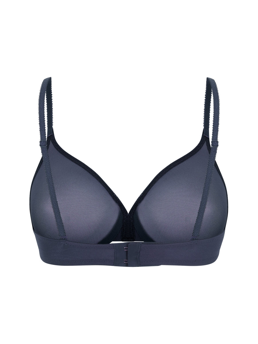 Glossies Sheer Moulded Bra - Shadow Blue