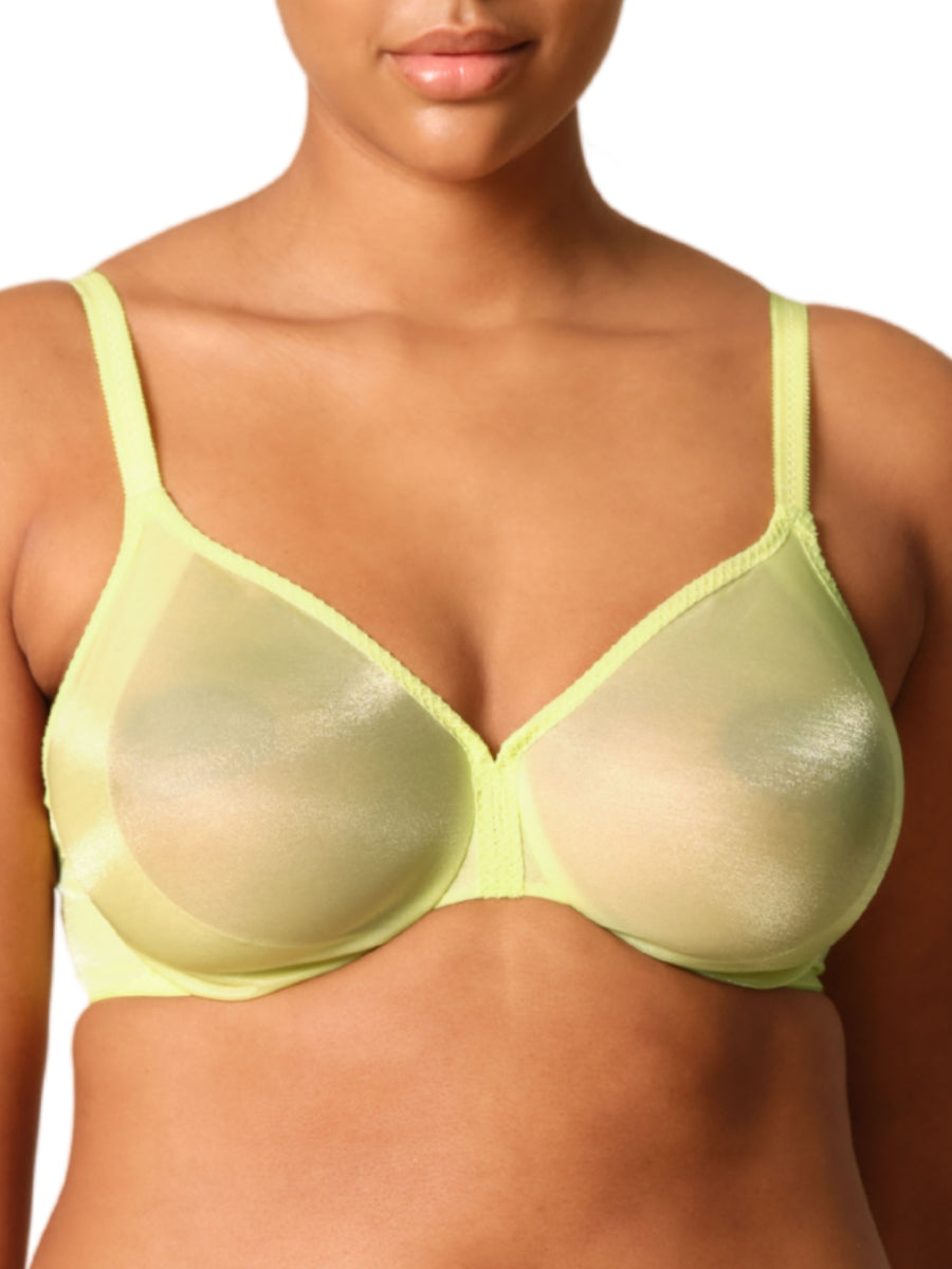 Glossies Sheer Moulded Bra - Sunny Lime