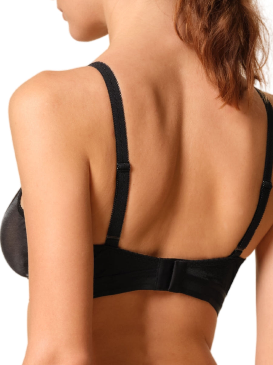 Glossies Sheer Bralette - Black