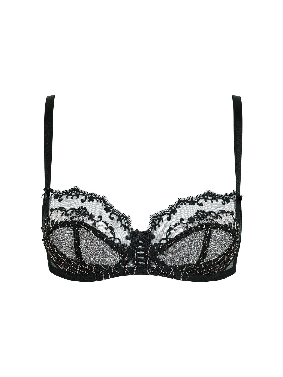 Lacage Balconette Bra - Black