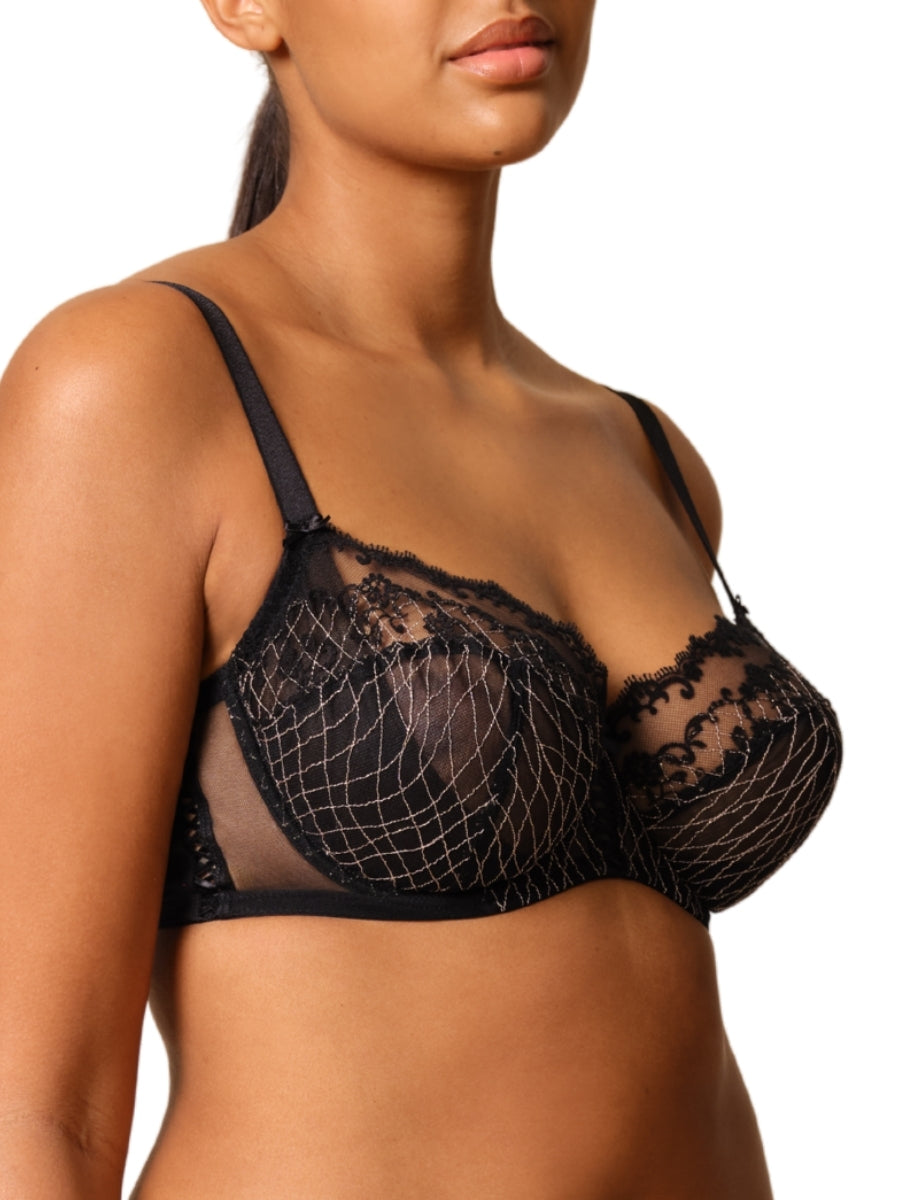 Lacage Balconette Bra - Black